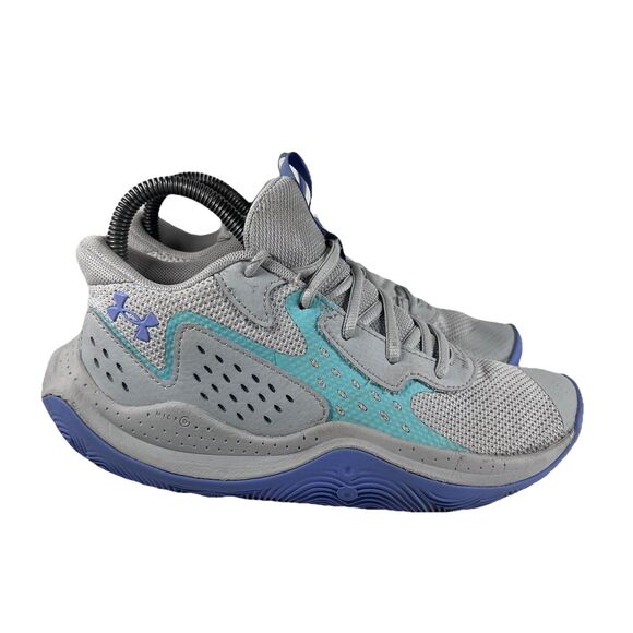 Under Armour Jet '23 Lace Up Athletic Basketball Shoes Sneakers Youth Size 4.5Y - Picture 1 of 8